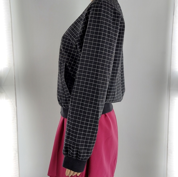 Tibi Windowpane Wool Bomber Jacket 4 - Picture 6 of 11